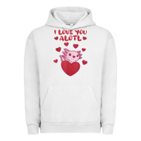 Pigment Lunar Rock i love you alotl aolotl valentine's day heart aolotl lover Urban Hoodie - lanVoArt