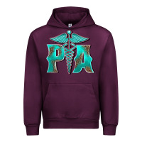 Mauve Wine physician medical symbol assistant nurse Urban Hoodie - BarkalooDesign
