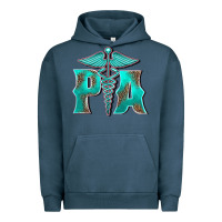 Pigment Midnight Navy physician medical symbol assistant nurse Urban Hoodie - BarkalooDesign