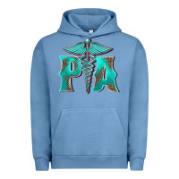 Pigment Pebble Blue physician medical symbol assistant nurse Urban Hoodie - BarkalooDesign