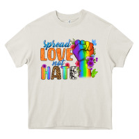 Cream Spread Love Not Hate Heavy Core Tee - BundleAndBundleShop