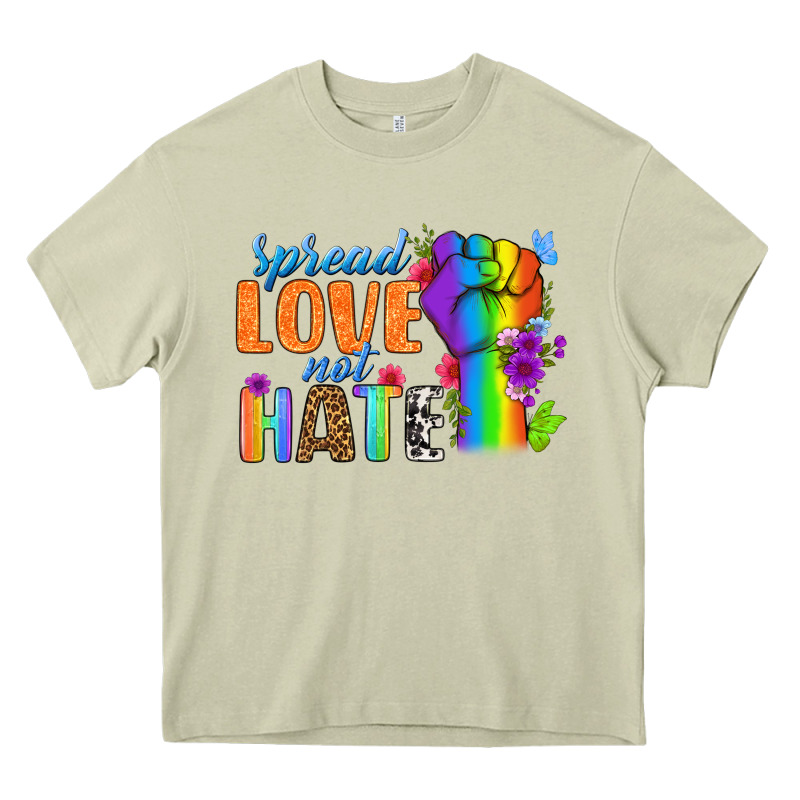 Spread Love Not Hate Heavy Core Tee by BundleAndBundleShop | Teevron