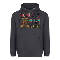 Smoke home of the free beacause of the brave Heavyweight Hoodie - CowhideDigitalArt