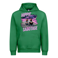 Emerald hippie sabotage aesthetic style photo with text Urban Hoodie - lanVoArt