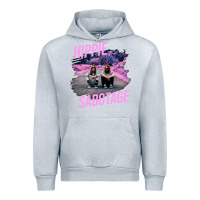 Heather Grey hippie sabotage aesthetic style photo with text Urban Hoodie - lanVoArt