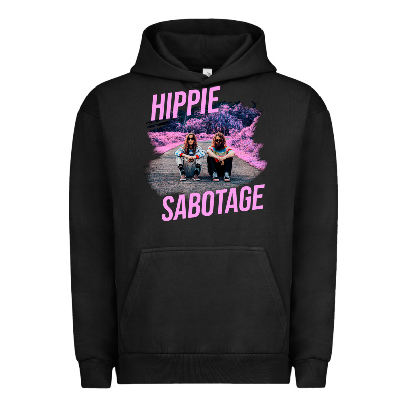 Hippie Sabotage Aesthetic Style Photo With Text Urban Hoodie by lanVoArt | Teevron