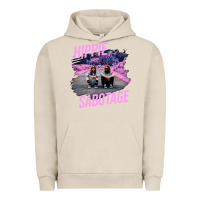 Pigment French Oak hippie sabotage aesthetic style photo with text Urban Hoodie - lanVoArt