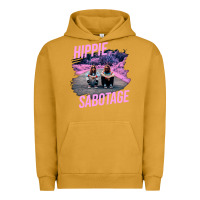 Pigment Peanut Butter hippie sabotage aesthetic style photo with text Urban Hoodie - lanVoArt