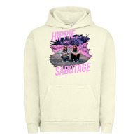Pigment Pistachio hippie sabotage aesthetic style photo with text Urban Hoodie - lanVoArt