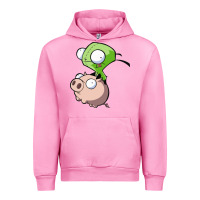 Fuchsia Pink invader zim Urban Hoodie - lanVoArt