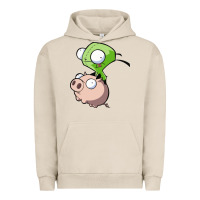 Pigment French Oak invader zim Urban Hoodie - lanVoArt