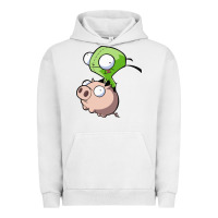 Pigment Lunar Rock invader zim Urban Hoodie - lanVoArt