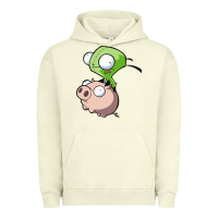 Pigment Pistachio invader zim Urban Hoodie - lanVoArt