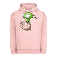 Pigment Salmon invader zim Urban Hoodie - lanVoArt