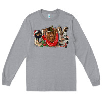 Heather Grey joy Long Sleeve Tee - CowGirlArtShop
