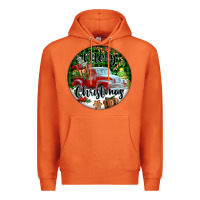 Carrot Merry Christmas Truck Premium Hoodie - FaDigitalArtStudio