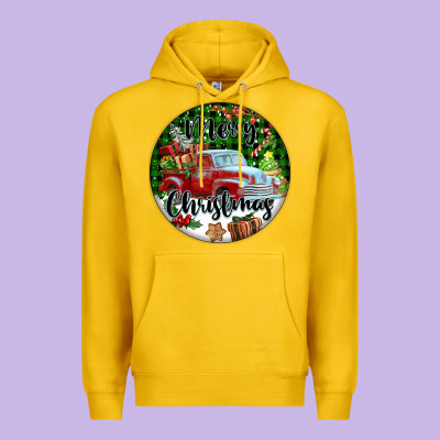 Merry Christmas Truck Premium Hoodie Designed By Fadigitalartstudio