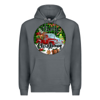 Rock Merry Christmas Truck Premium Hoodie - FaDigitalArtStudio
