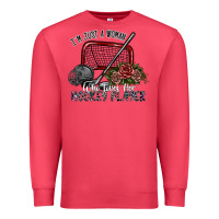 Cardinal i'm just a woman who loves her hockey player Premium Sweatshirt - SublimationCraftShop