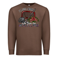 Chestnut i'm just a woman who loves her hockey player Premium Sweatshirt - SublimationCraftShop