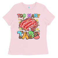 Bubblegum Pink too many tabs Ladies Tee - Artiststas