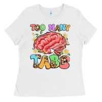 White too many tabs Ladies Tee - Artiststas