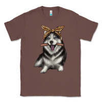 Chestnut alaskan husky with bandeau Classic Tee - texasbilliewilder