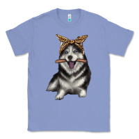 Colony Blue alaskan husky with bandeau Classic Tee - texasbilliewilder