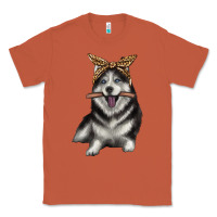Copper alaskan husky with bandeau Classic Tee - texasbilliewilder