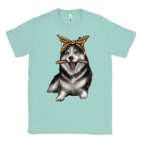 Seafoam alaskan husky with bandeau Classic Tee - texasbilliewilder