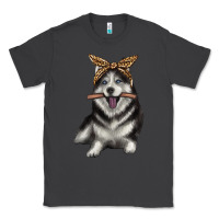 Smoke alaskan husky with bandeau Classic Tee - texasbilliewilder