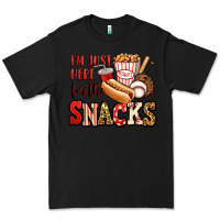Black i'm just here for the snacks baseball Premium Tee - Jasminsmagicworld
