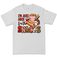 Dove Grey i'm just here for the snacks baseball Premium Tee - Jasminsmagicworld