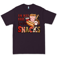 Plum i'm just here for the snacks baseball Premium Tee - Jasminsmagicworld