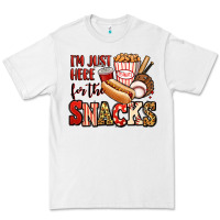 White i'm just here for the snacks baseball Premium Tee - Jasminsmagicworld