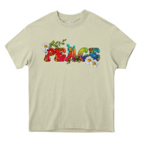 Mossy Lgbtq Peace With Daisy Heavy Core Tee - BundleAndBundleShop