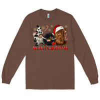 Chestnut merry christmas heifer cow gnomies Long Sleeve Tee - CowGirlArtShop