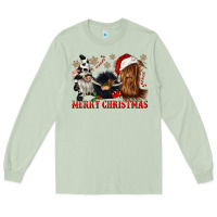 Matcha merry christmas heifer cow gnomies Long Sleeve Tee - CowGirlArtShop