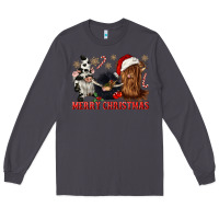 Smoke merry christmas heifer cow gnomies Long Sleeve Tee - CowGirlArtShop