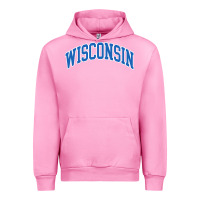Fuchsia Pink wisconsin blue Urban Hoodie - lanVoArt
