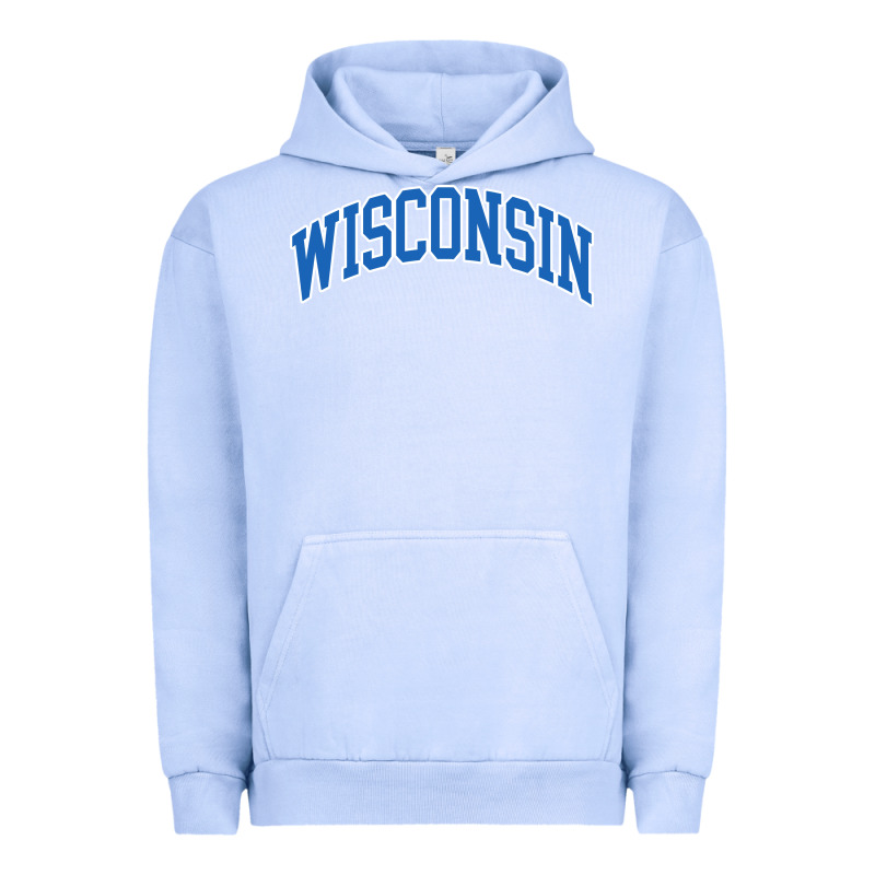 Wisconsin Blue Urban Hoodie by lanVoArt | Teevron