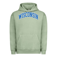 Pigment Oil Green wisconsin blue Urban Hoodie - lanVoArt