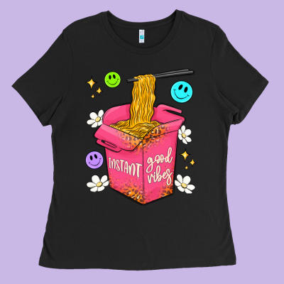 Instant Good Vibes Ladies Tee Designed By Artiststas