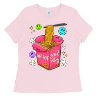 Bubblegum Pink instant good vibes Ladies Tee - Artiststas