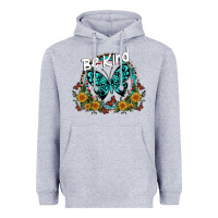 Heather Grey be kind Heavyweight Hoodie - SublimationCraftShop