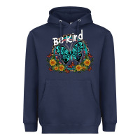 Navy be kind Heavyweight Hoodie - SublimationCraftShop
