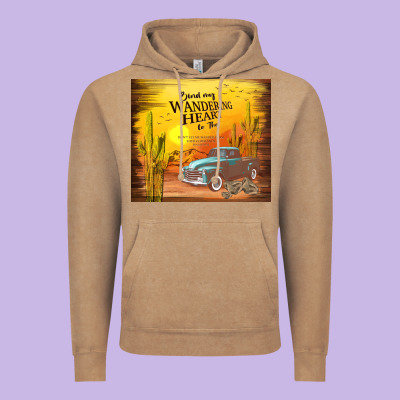 Bind My Wandering Heart To Thee Vintage Hoodie Designed By Tumblerdesignbyshophia