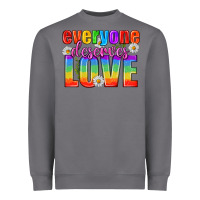 Storm Everyone Deserves Love Pride Lgbtq Heavyweight Sweatshirt - BundleAndBundleShop