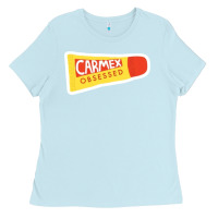 Baby Blue carmex obsessed sticker Ladies Tee - lanVoArt