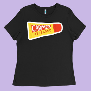 Carmex Obsessed Sticker Ladies Tee Designed By Lanvoart